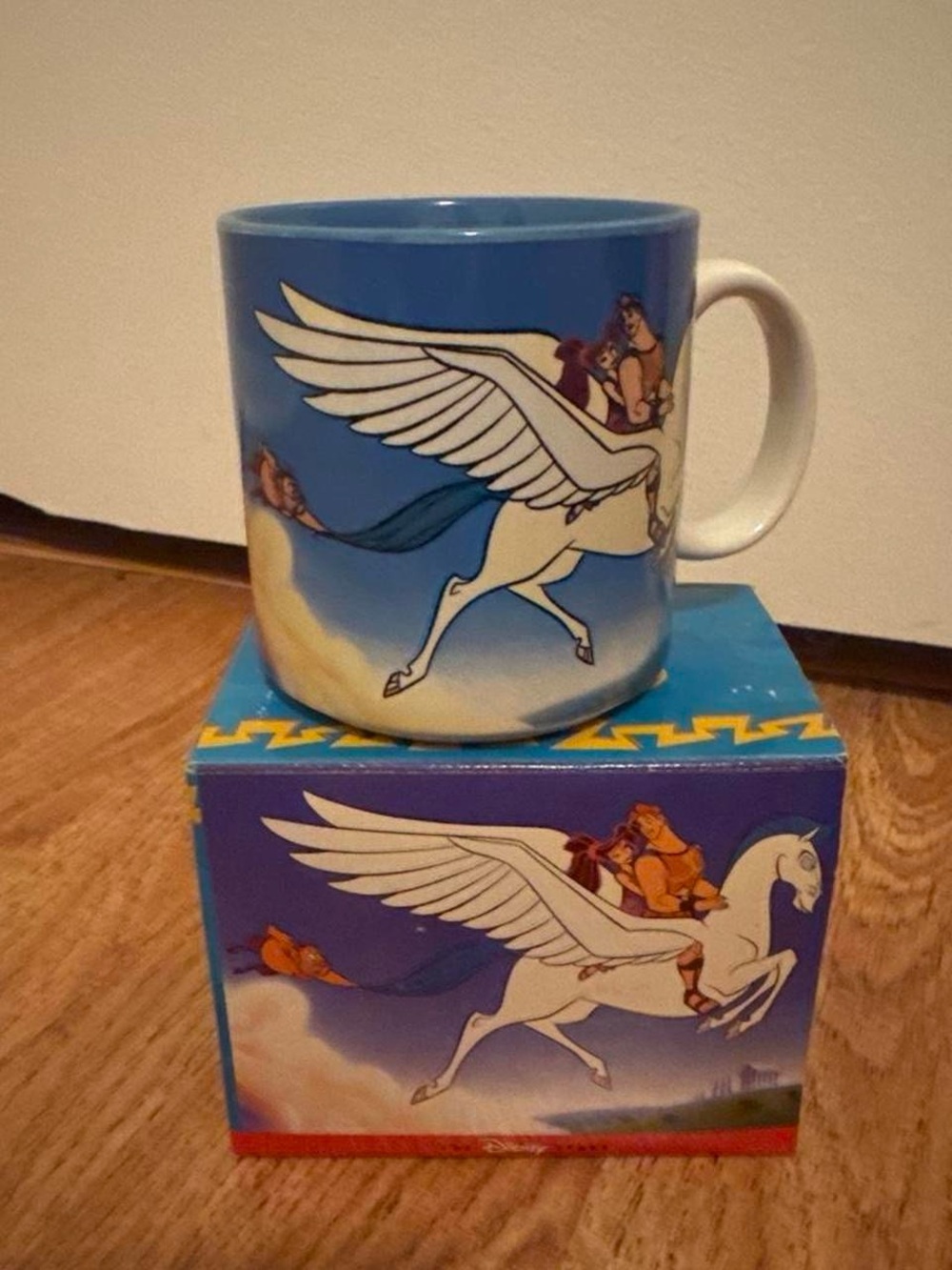 Vintage 1997 Disney Hercules Megara Pegasus Hallmark Mug w/ Original Box